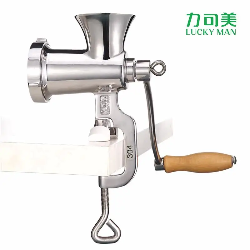 Manual meat grinder JR stainless steel household hand crank minced meat grinder stuffing sausage filling device multi-function