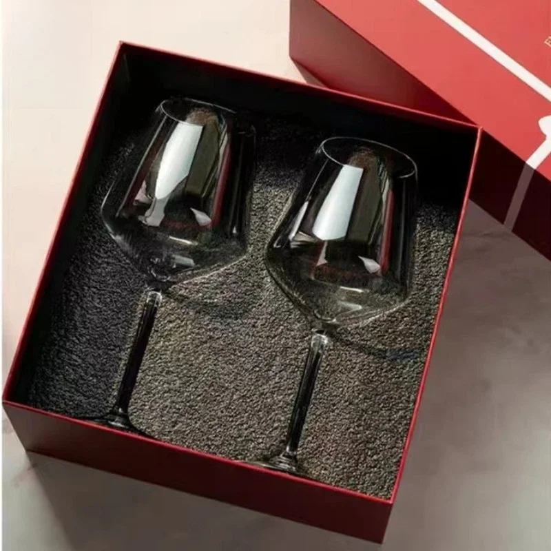 

Crystal red wine glass, wine glass 2 gift box set