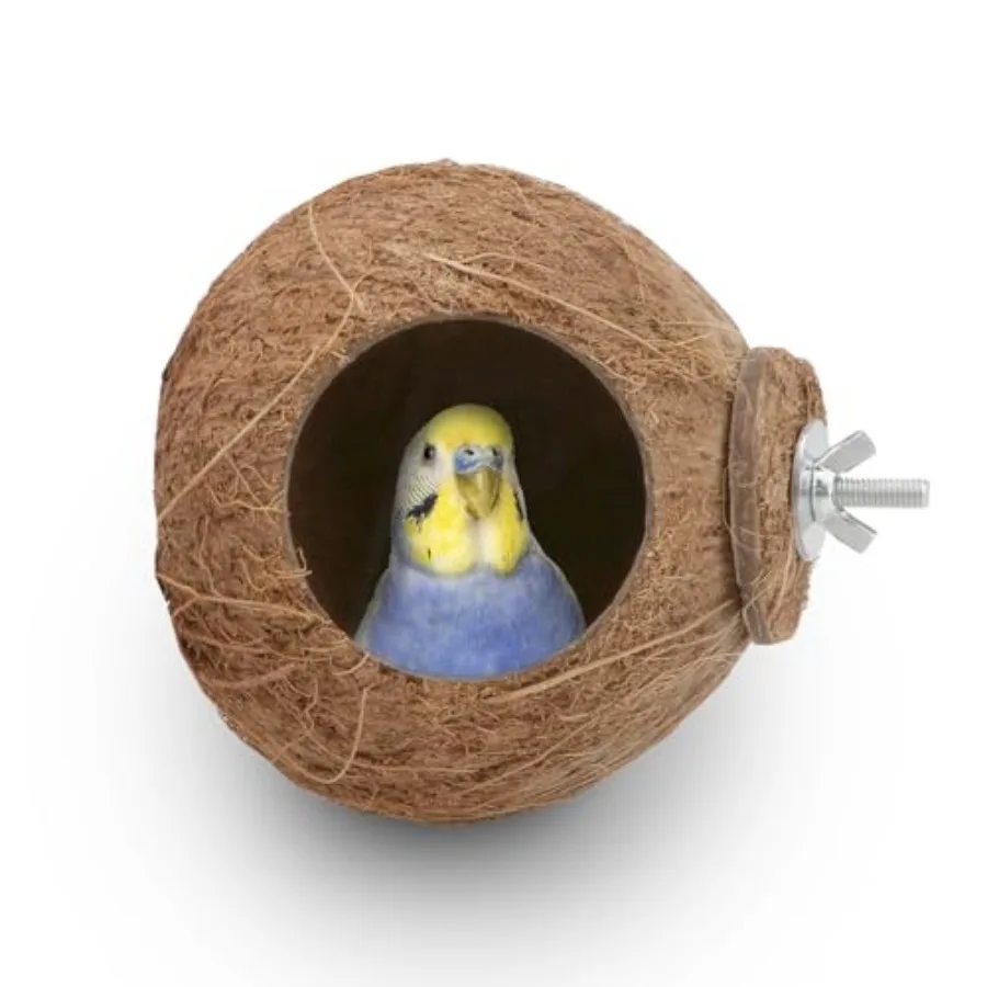 

Pet Bird Breeding nut House Swing Ladder Toys Parrot Parakeets Finches Hamster House Natural Lovebird Hanging Swing C: Toy