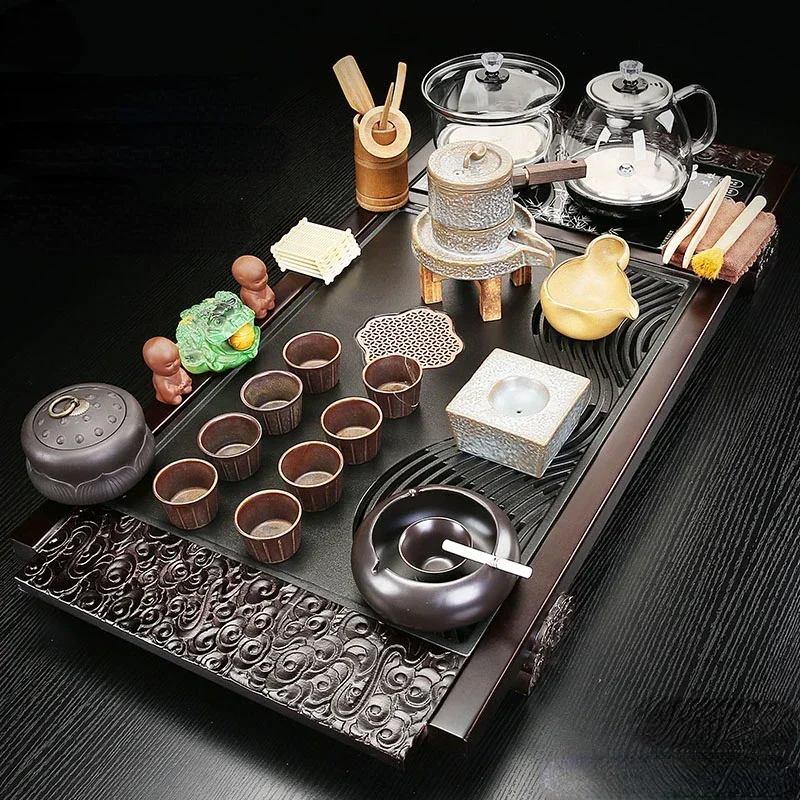 Afternoon Luxury Tea Set Matcha Cup Samovar Kung Fu Chinese Ceremony Tea Set Strainer Warmer Dining Juego De Te Home Products