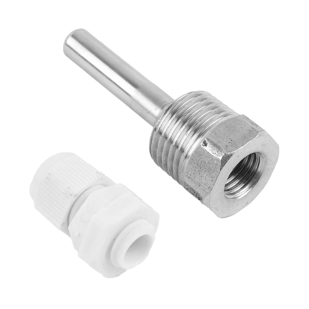 Thermowell 250℃ 2Mpa L35-300mm Immersion Sleeve Pocket Stainless Steel 304 M10X1.5 Thread OD6mm For Temperature Sensors