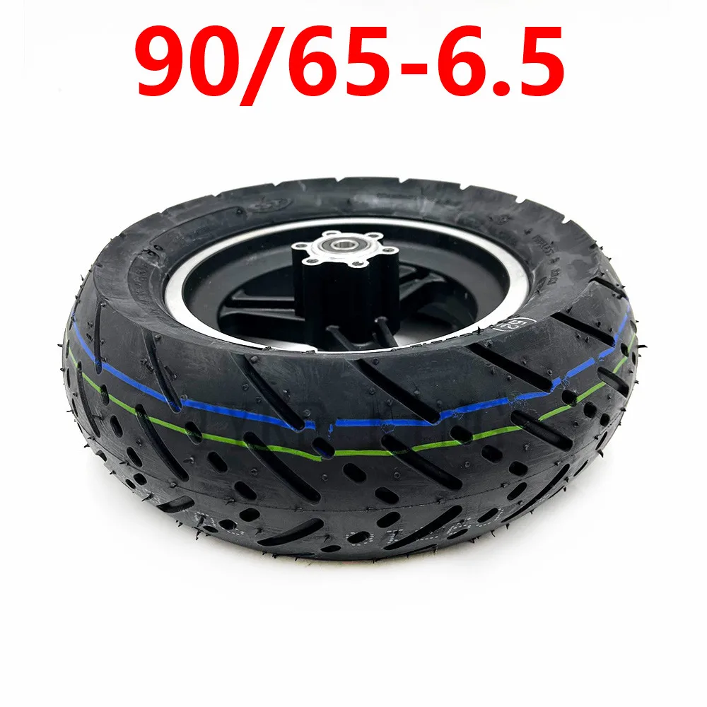 11 Inch Wheel 90/65-6.5 CST Tubeless Tire with Aluminum Alloy Rim for Electric Scooter Front Wheels Modification Accessories