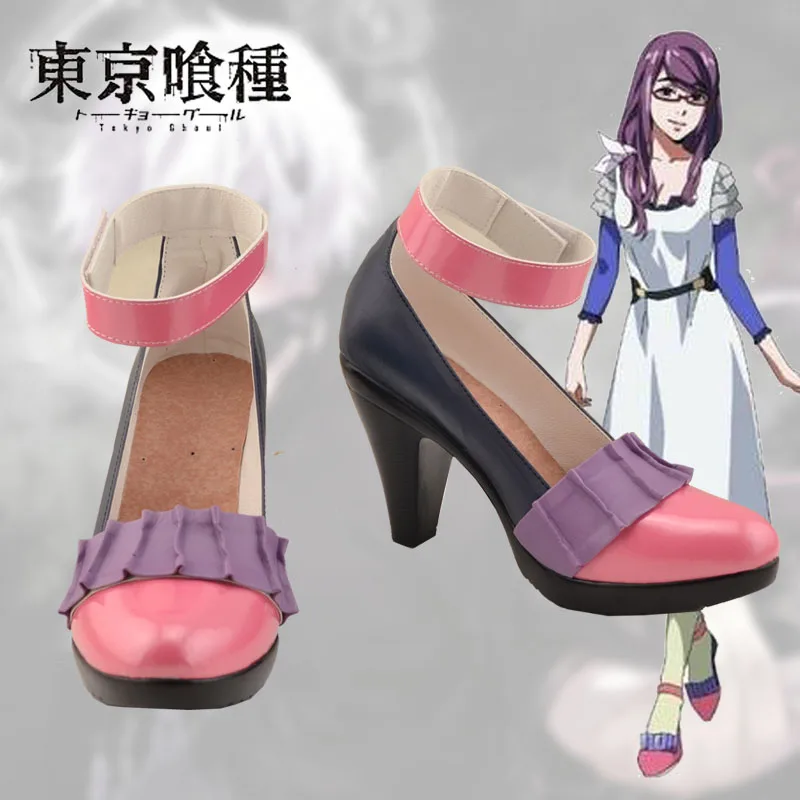 

2025 Anime Kamishiro Rize Cosplay Shoes Kamishiro Rize Cosplay high heels Shoes Women Men Halloween Role Play Cos Prop
