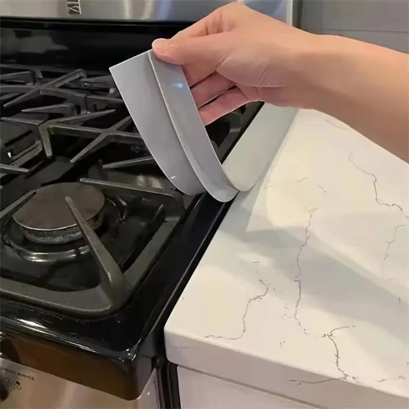 

2 PCS silicone sealing strip, high temperature resistant gap strip for stove. Water, oil, and dust blocking strips.