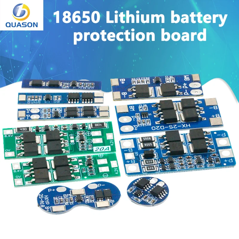 2S 3A 4A 5A 8A 10A 13A 20A 7.4V 8.4V Li-ion 18650 Lithium battery protection board / BMS board Standard / Balance