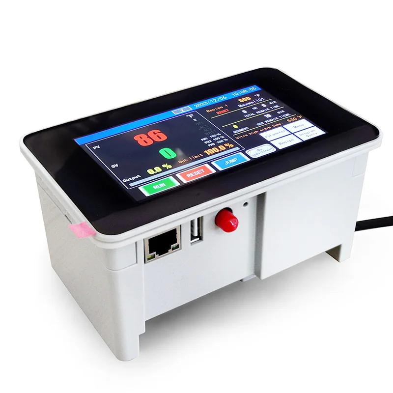 ramp soak wifi pid kiln temperature controller with 3 SSR output 2 alarms