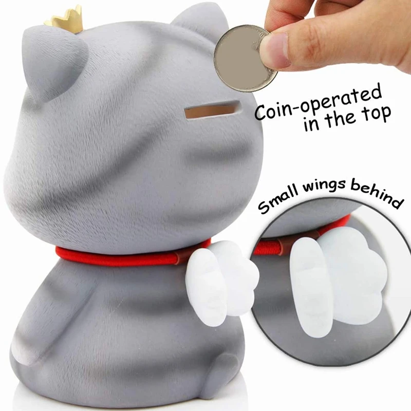 Top Deals Cute Cat Decorative Saving Bank,Home Decoration Coin Bank Money Piggy Bank Help Form Right Money Habits