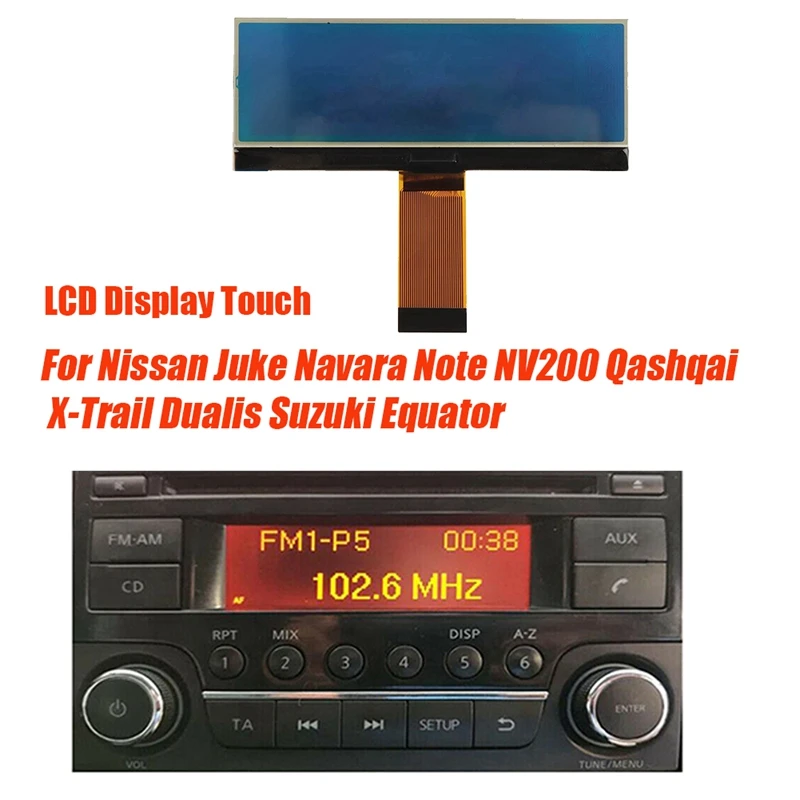 Car Screen LCD Display Navigation Radio Touch For Nissan Juke Navara Note NV200 Qashqai X-Trail Dualis Suzuki Equator Parts