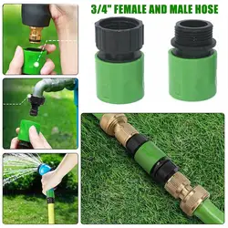 Quick Connector Nipple EURO USA 3/4 Inch Male Female Threaded Hose Pipe Adapter For Garden Hose Drip Irrigation Watering Sy H4O5