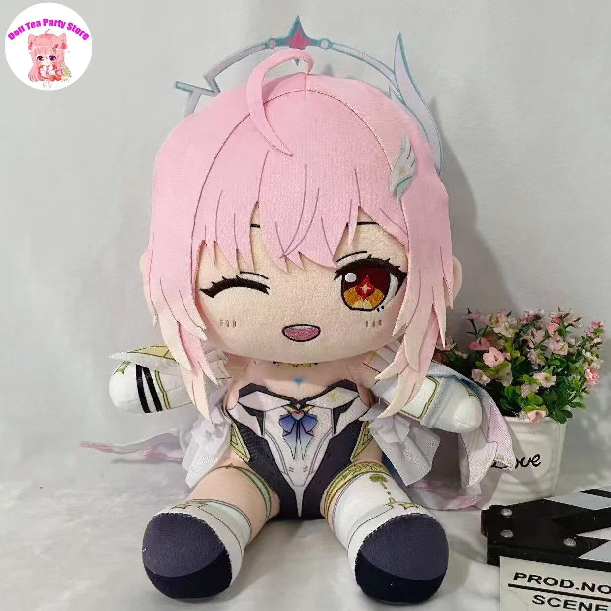 

Аниме-плюшевая игрушка Aemeath Wuthering Waves Ciallo～Fufu, милая мультяшная плюшевая подушка-игрушка 30 см, рождественские подарки