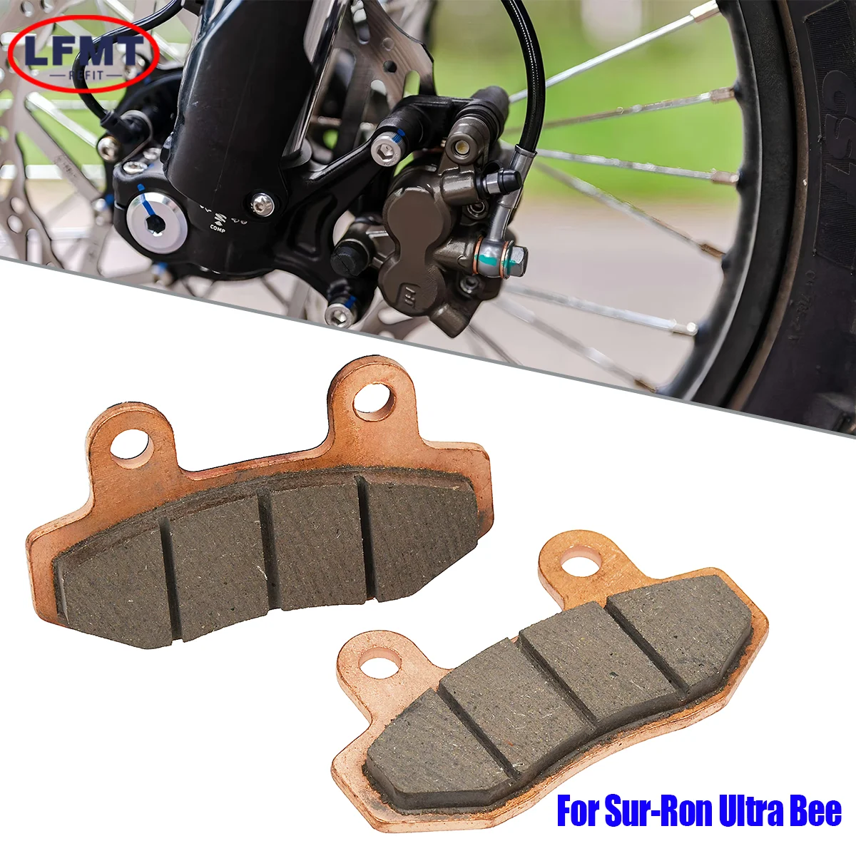 For Sur-Ron Ultra Bee Surron UltraBee Motocross Original Copper Based Sintered Brake Pads Motocross Dirt Bike Replacement Parts