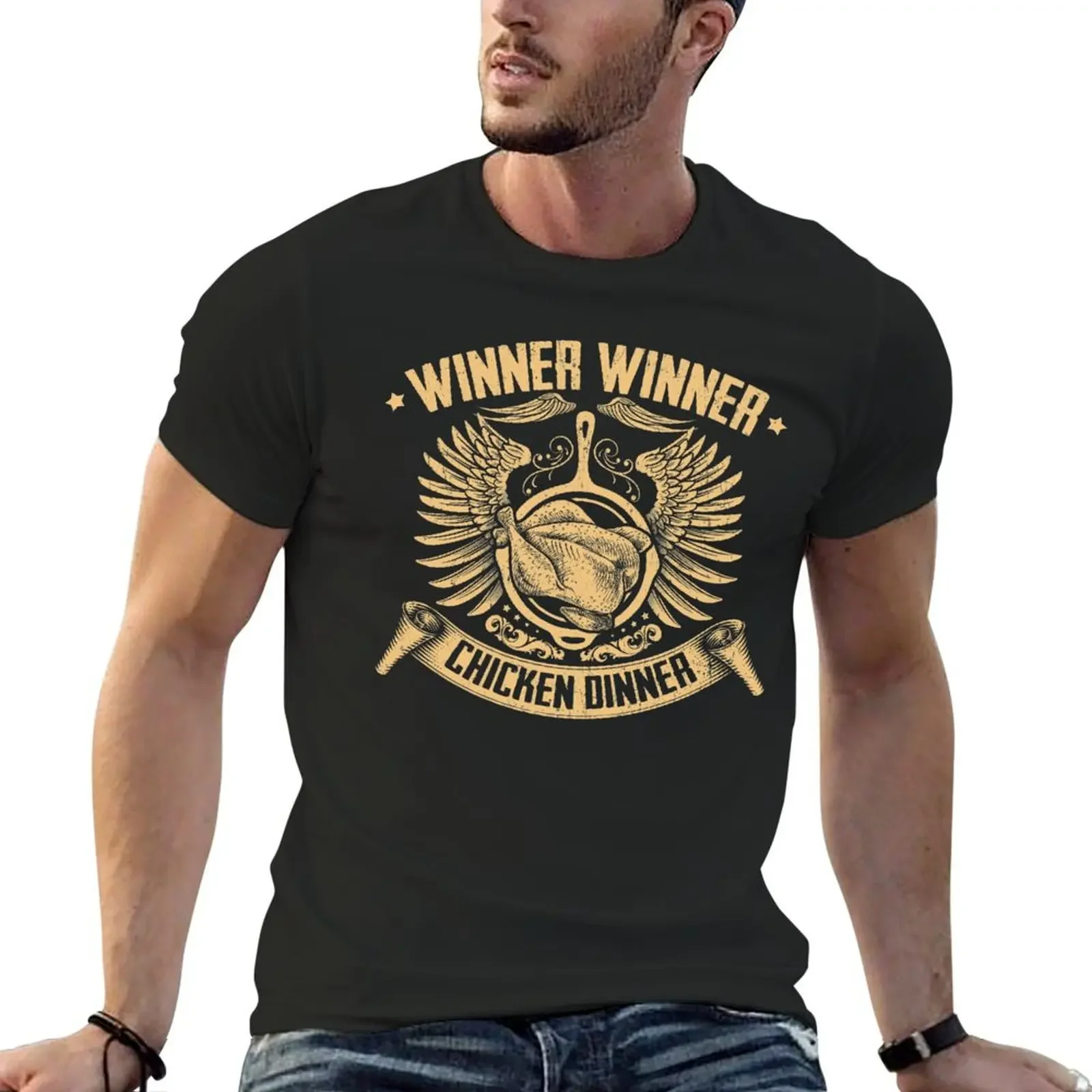 

Winner Winner Chicken DINNER! T-Shirt graphics Aesthetic clothing luxury designer heavyweight t shirts for men