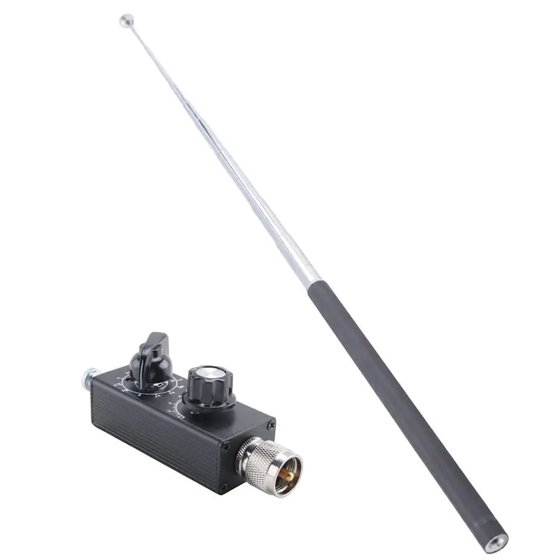 

Тюнер антенного тюнера Hamgeek Mini-ANT 20W QRP для всех диапазонов коротковолновой связи + M-Head 5МГц-55МГц-ABIU