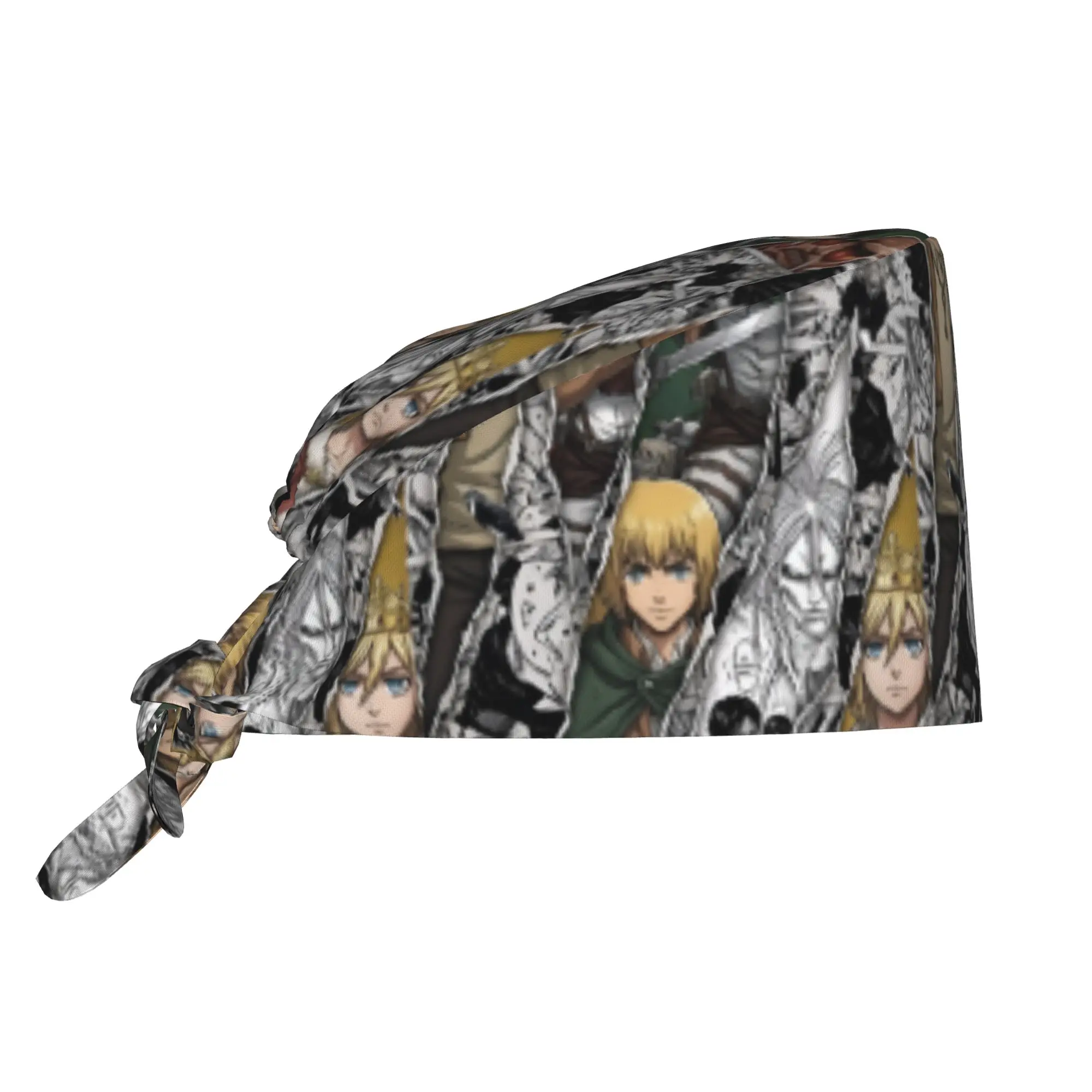 touca-unissex-personalizada-de-anime-e-manga-t-titanes-para-profissionais-de-saude-chefes-e-uniformes-medicos