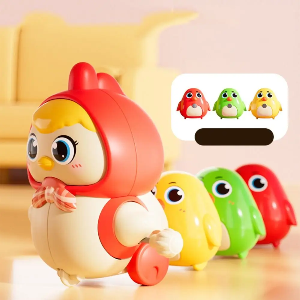 Movable Chicken Clockwork Toys Magnetic Adsorption Cartoon Anime Chicken Wind-up Toy Funny Interactive Swing Walk Crawling Toys