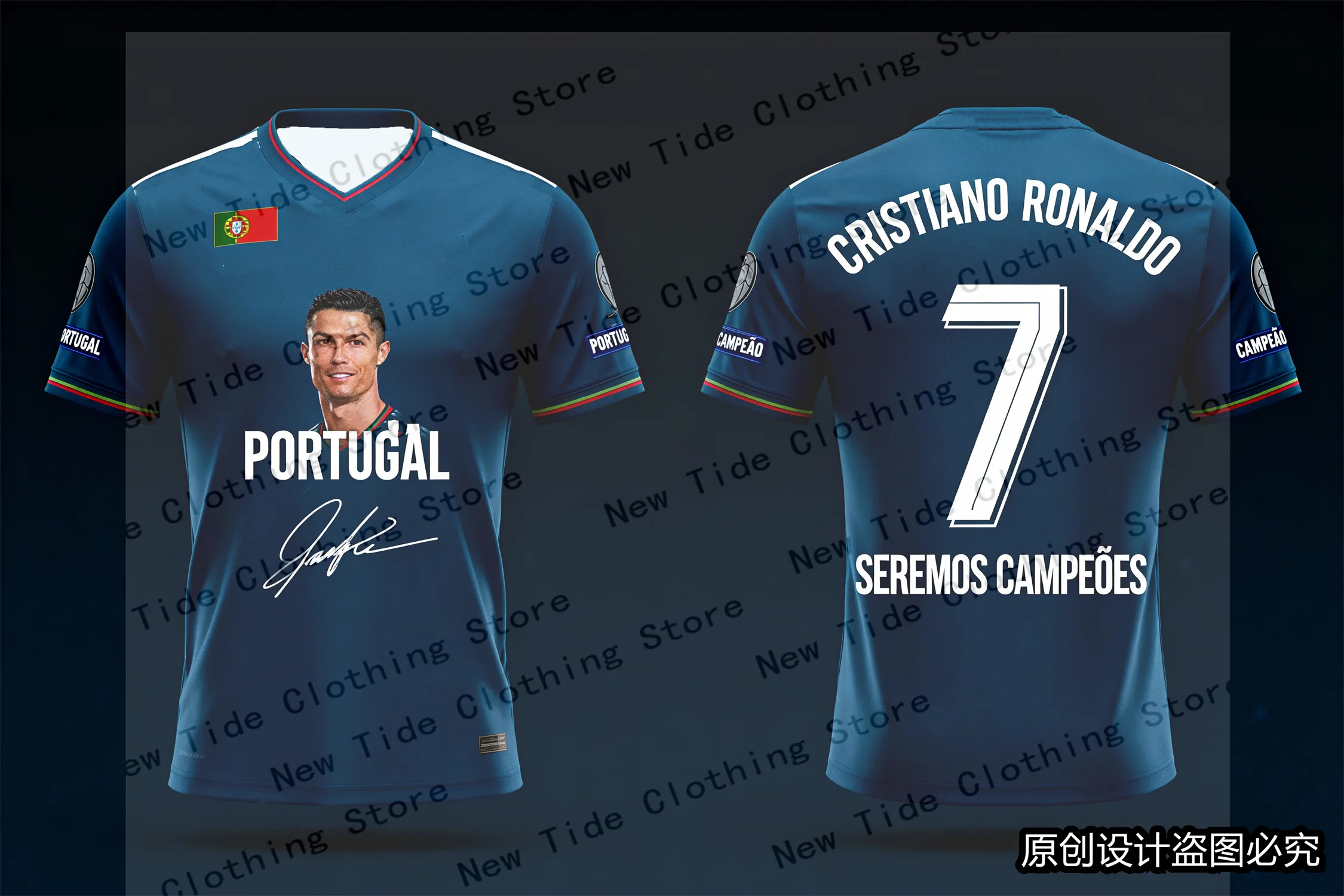 تصميم حصري 2026 تذكارية CR7 جيرسي وتي شيرت لمحبي الرجال - إصدار خاص لمحبي كرة القدم الآن 2