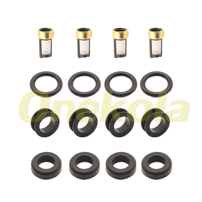 Fuel Injector Seal O-Ring Kit Seals Filters for Toyota Tacoma 2.4L L4 DOHC 1995-2000 23250-75040 23209-75040