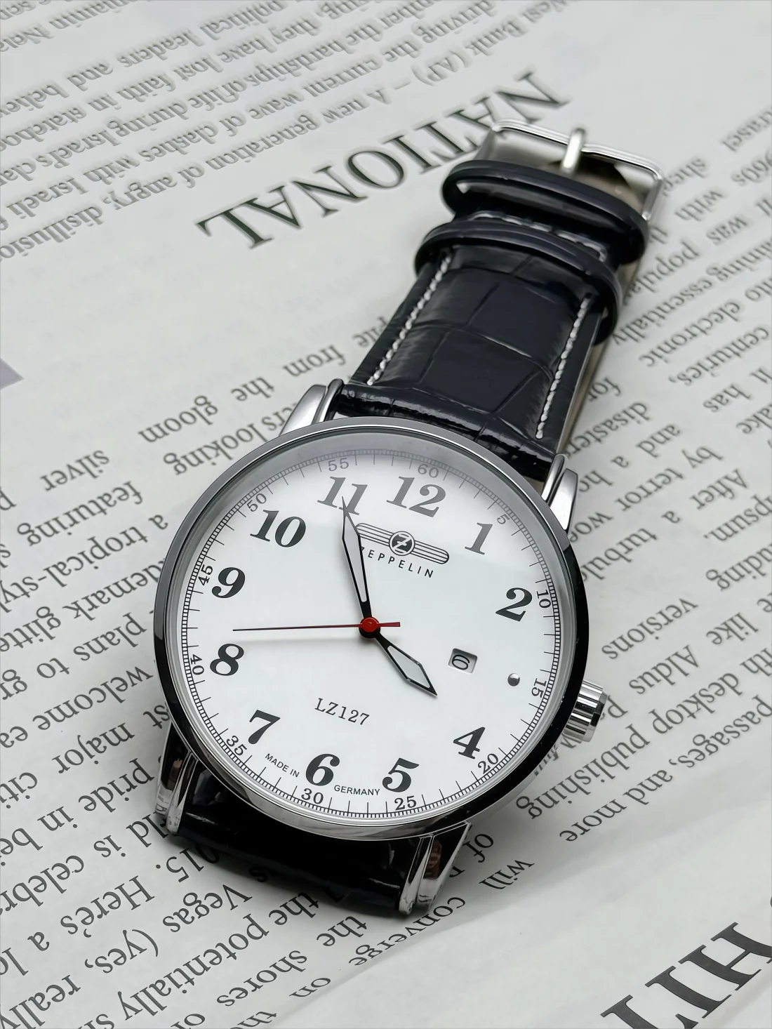 

2026 New Luxury Zeppelin Casual Fashion Belt Mesh Band Men's Sweep Seconds Movement Best Selling Product Direct Mail Men' Watch