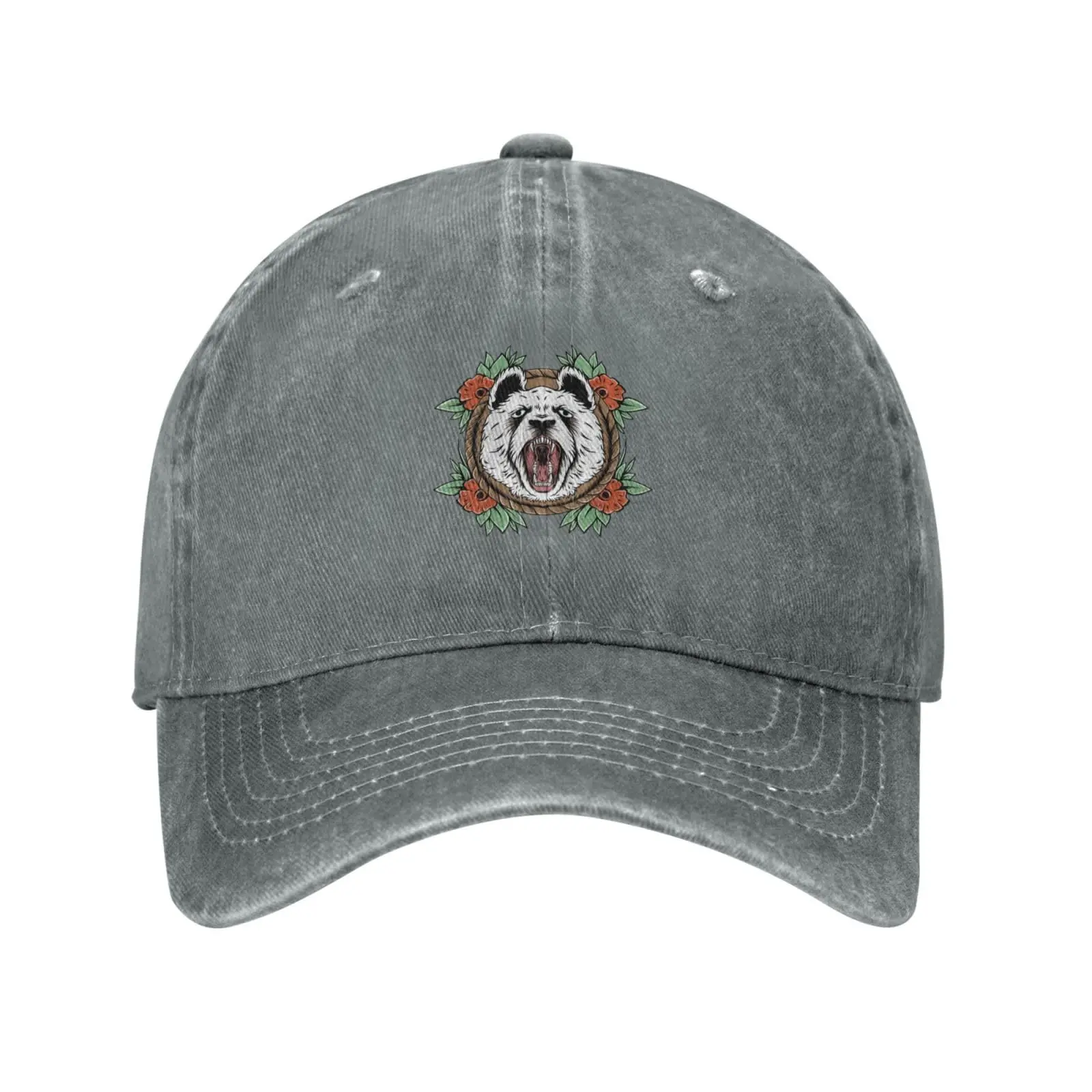 

Angry Panda Baseball Cap For Men Women Vintage Trucker Hat Outdoor Fishing Cap Golf Hat Dad Hat Pure Cotton Cap For Leisure Walk