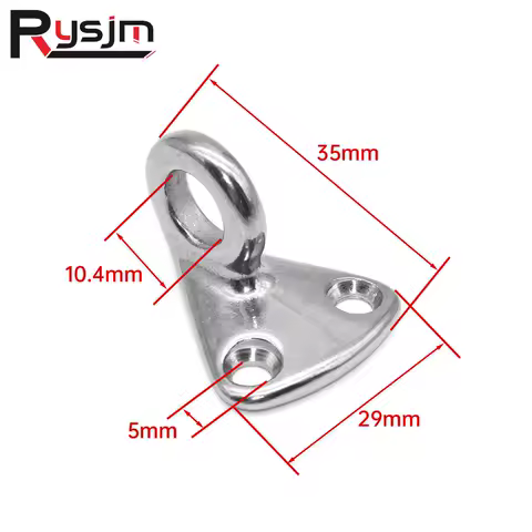 1Pc Heavy Duty Mini Boat Deck Fender Hook 35mm Carabiner Pad Eye Closed For Marine Hardware Boat Yacht Accessories