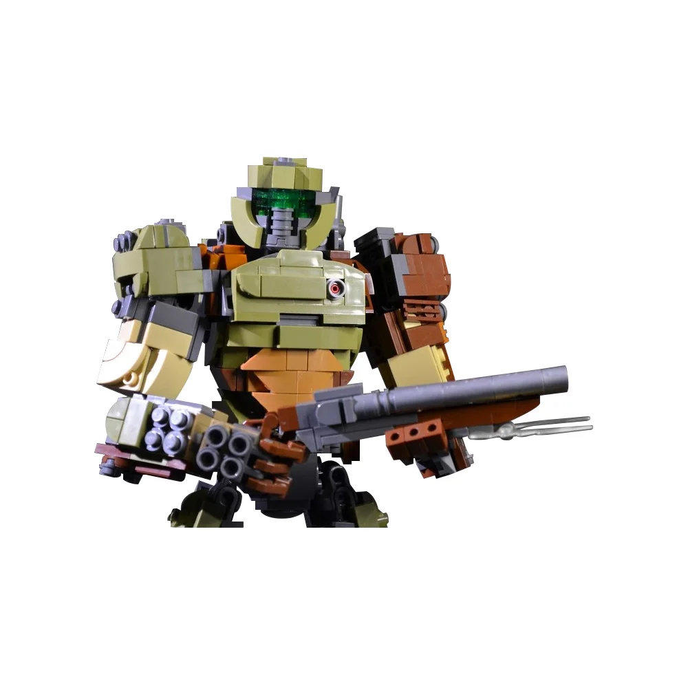 Gobricks MOC Creativity MechWarrior Slayer Building Blocks Model Eternal soldier Bricks diy  Assembled Toy for Children Gift