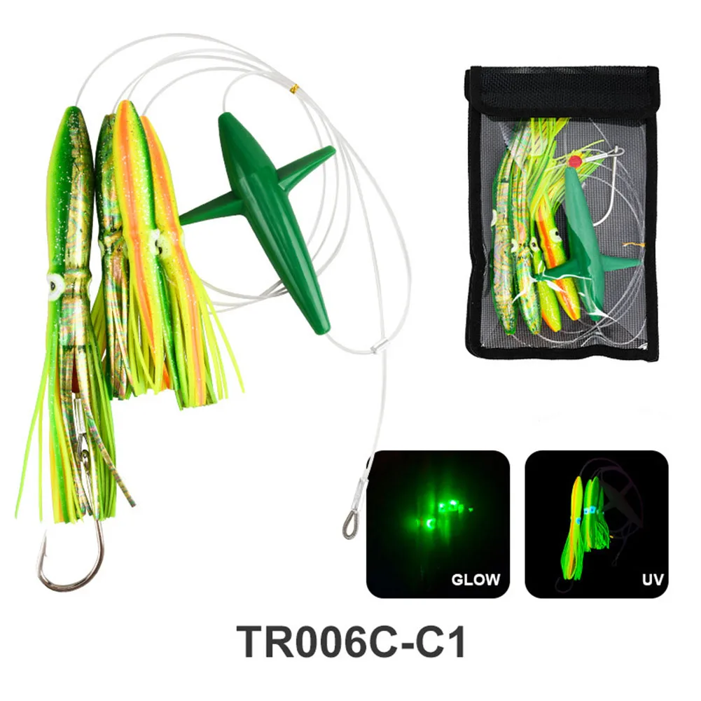 Trolling Fishing Color Green, Yellow, White, Blue, Red, Black Big Game Fishing Dynamic Posture Effect Real Fish Eye Simulation