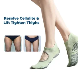 Tourmaline Ionic Socks Tourmaline Ionic Body Shaping Stretch Socks Summer Tourmaline Foot Massage Thin Non Slip Socks Yoga