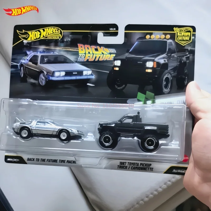 Hot Wheels Collectible Diecast Model Car Premium Car Culture Back To The Future Exclusive 2 Pack Hbl96 For Collector Hobby Gifts