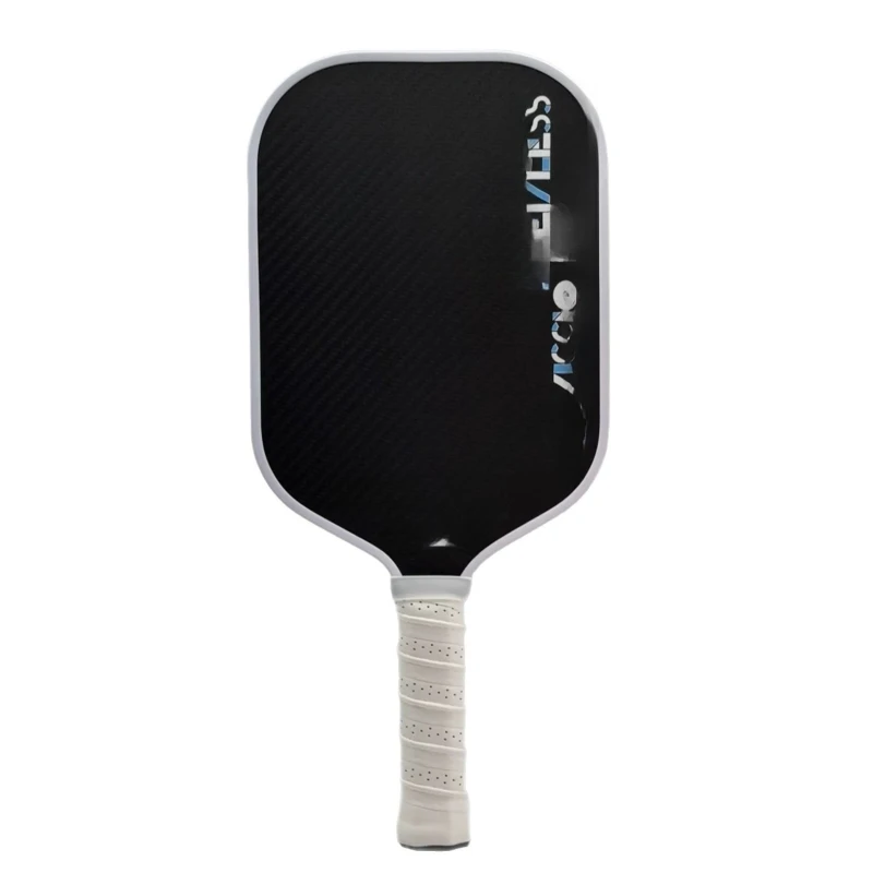 

Hot-pressing integrated molding 3K raw carbon cloth fiber material, racket classic, blue and white, competition-level adult men