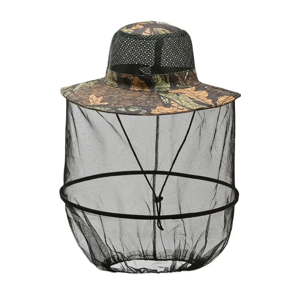 Mosquito Hat With Net Mesh Repellent Insect Bee Protection Men Women Outdoor Sunscreen Fishing Cap