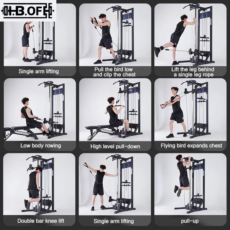 Little Flying Bird Longmen Gym Big Flying Bird Pull Up Multi functional Double Row Chest Clamp Trainer