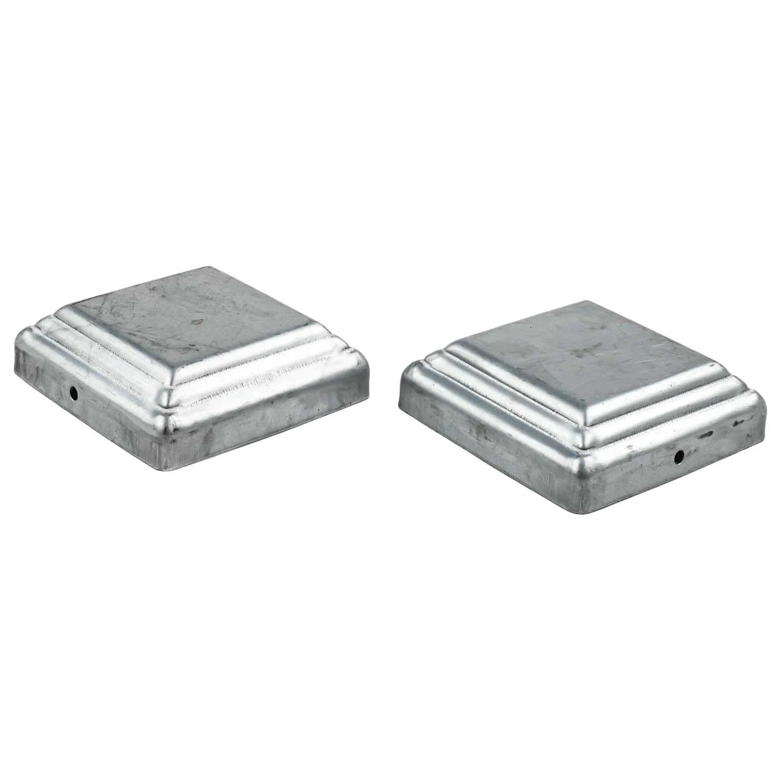 Cubiertas de 4x4 pulgadas, protección contra la humedad, atractivo acabado plateado, mejora el atractivo estético para postes de valla de 4x4 pulgadas