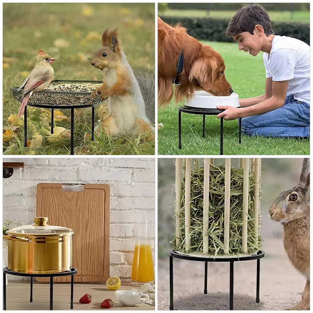 

Elevated Pet Food Bowl Rack Neck Protection Chicken Feeder Stand Multifunction Accessory for Pets Home Use Dog Food Stand