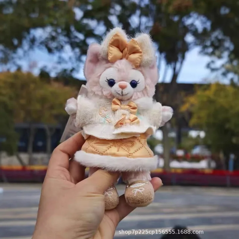 

Disney Linabell Stellalou Shanghai Disneyland 2025 Winter Skiing Series Plush Keychain Canvas Bag Decoration Girl Gift 1:1 Copy