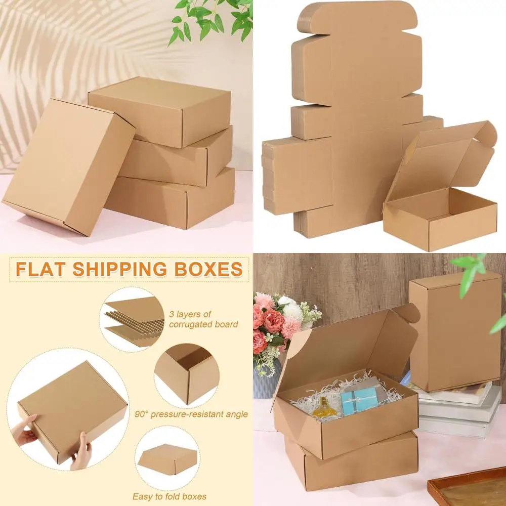 

100-Pack Cardboard Shipping Boxes, 9x6x4 Inches, Brown Corrugated Mailers for Small Business Packaging
