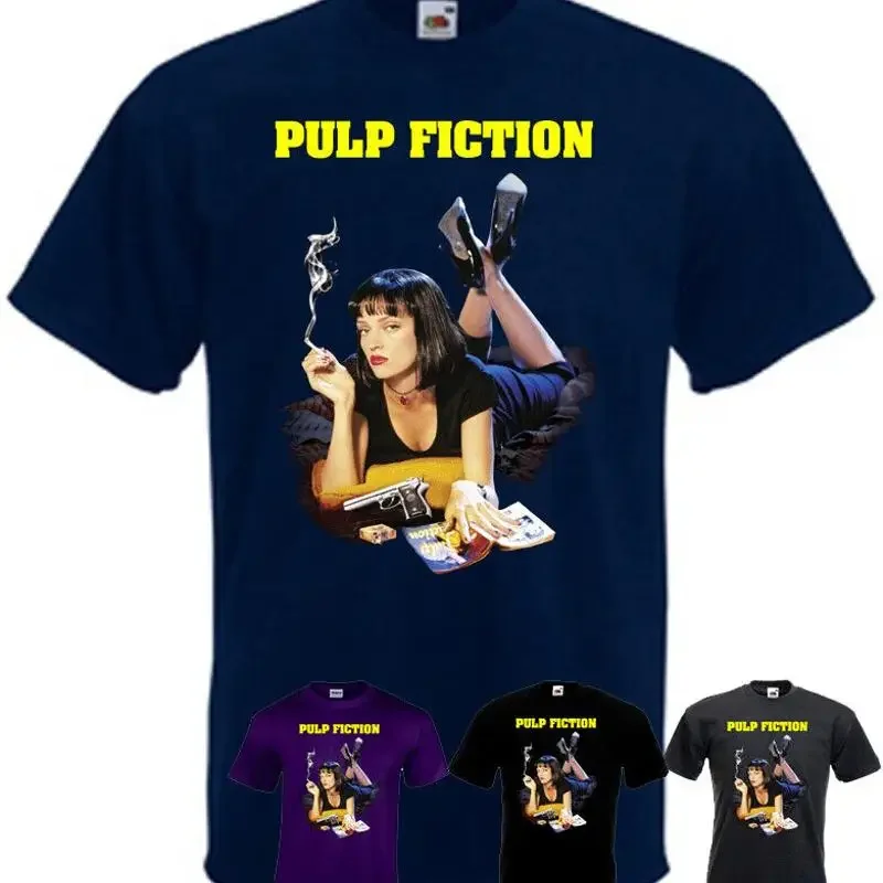 パルプ-フィクション-v26-t-シャツ-クエンティン-タランティーノ-ブラック-パープル-ネイビー-ブルー-全サイズ-s-5xl