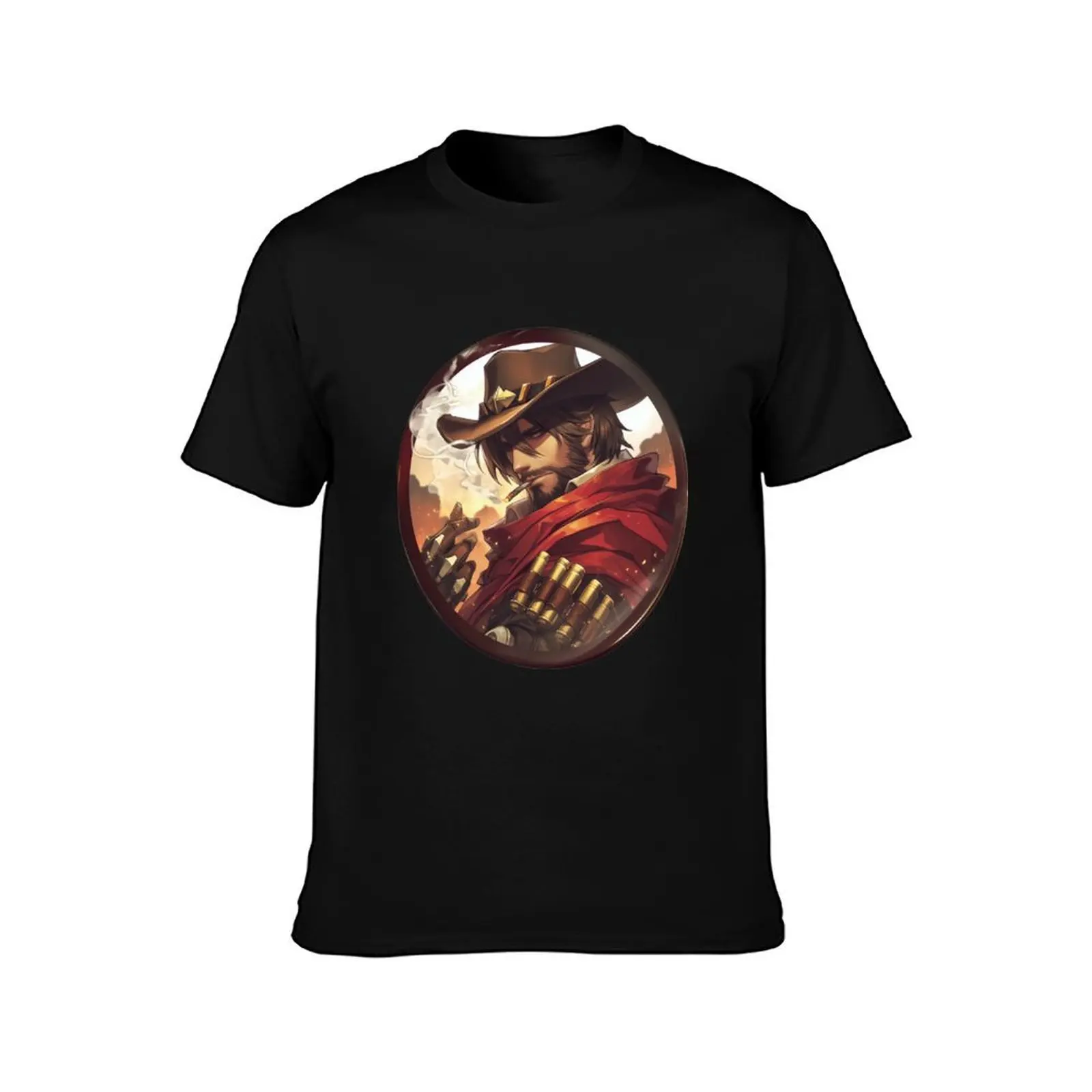 High Noon Token T-Shirt Active Sports Short Sleeve Cotton Shirt T-Shirt