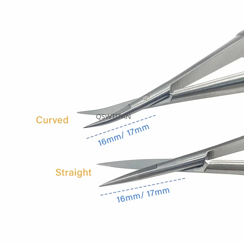 Conjunctival Scissors Curved/Straight Eye Micro Cornea Scissors Stainless Steel Ophthalmic Surgical Instruments