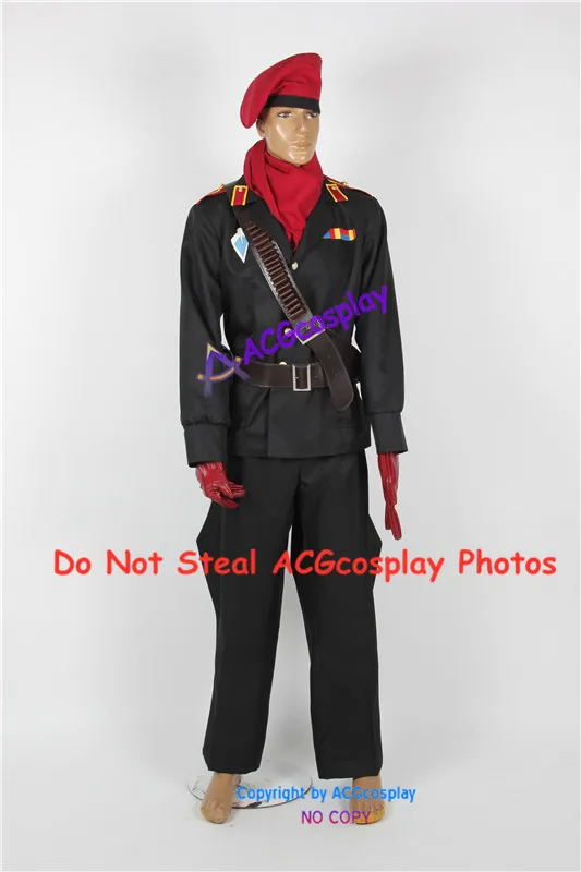 Metal Gear Solid Ocelot Cosplay Costume include headwear and belts acgcosplay costume