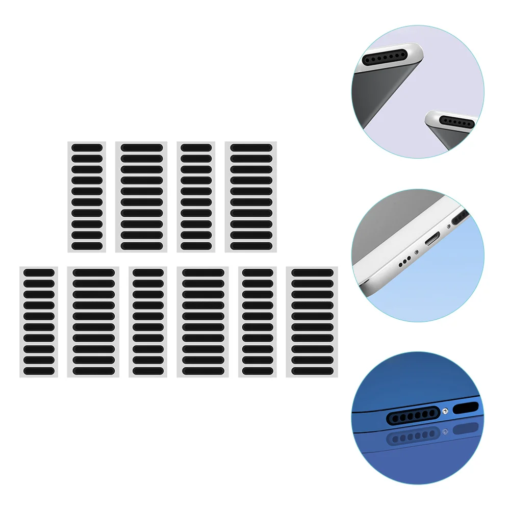 100 Pcs Speaker Dustproof Net Sticker Accessories Dacron Electronic Products Stickers