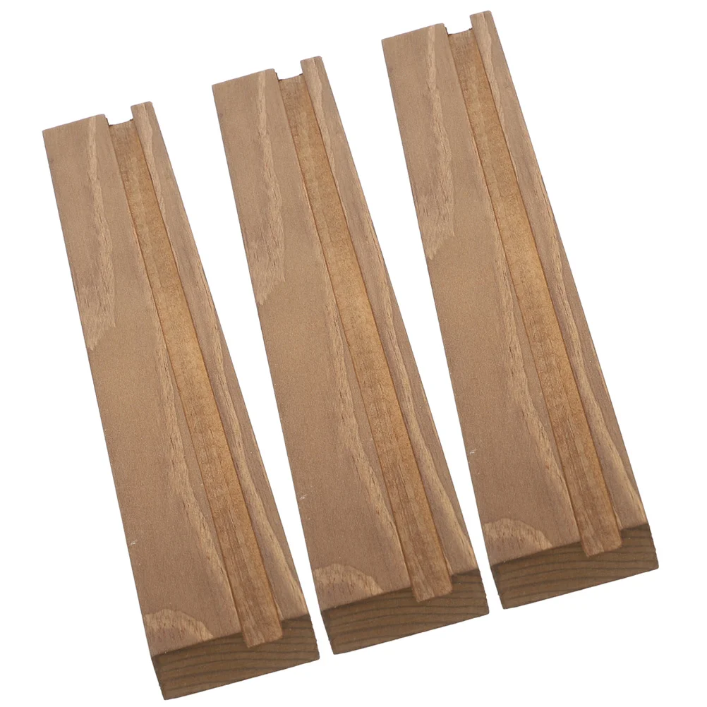 

3 Pcs Vinyl Record Rack Display Stand Storage Wall Mount Organizer Holder Wooden