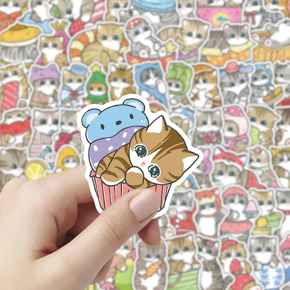 103 قطعة الكرتون Mofusand القرش القط ملصقات مقاومة للماء دفتر كوب ماء سطح المكتب لتقوم بها بنفسك الديكور أنيمي الأجهزة الطرفية صبي فتاة الهدايا