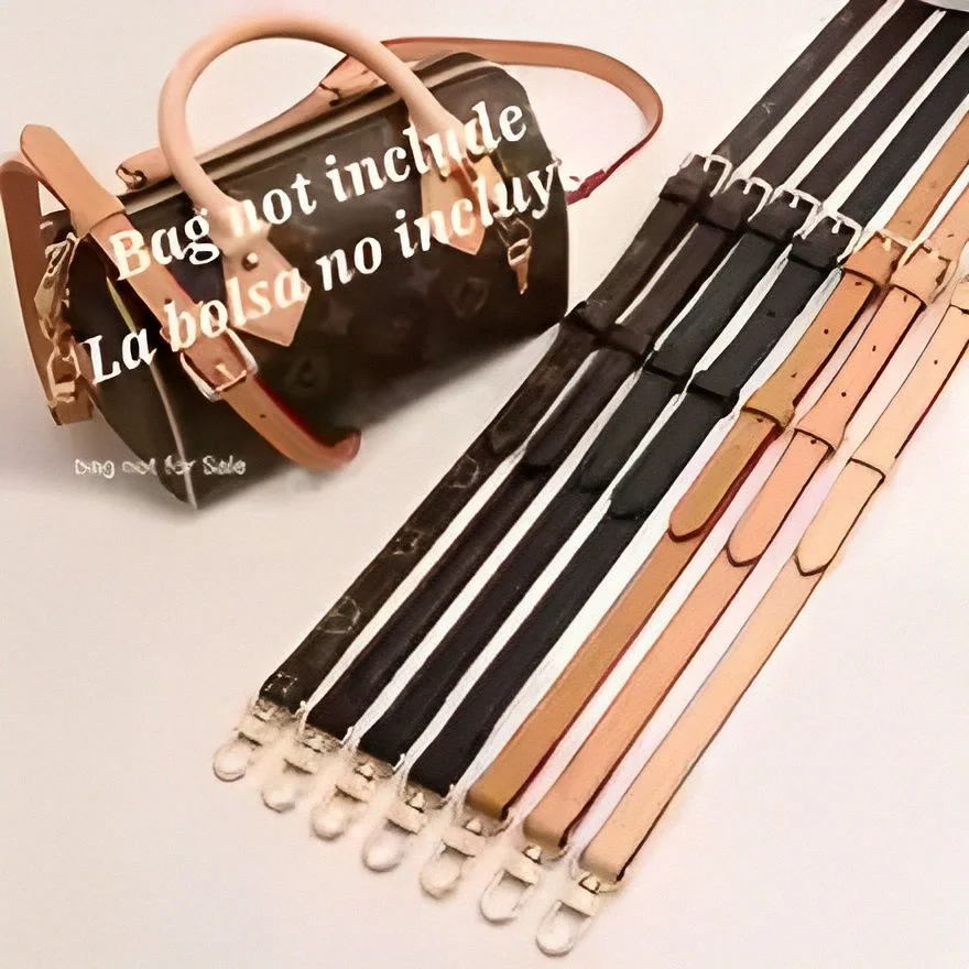 Adjustable Vegetable Tanned Leather Replacement Bag Strap Multi Color Crossbody Shoulder Strap Handbag Purse DIY Modification Accessories