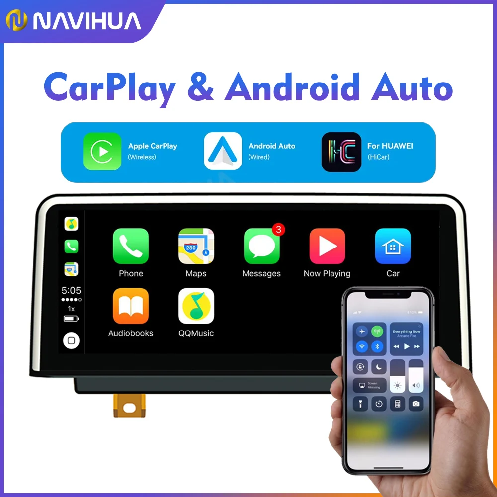 Navihua Car DVD Player Auto Radio Touch Screen multimedia gps navigation for 3 Series F10 F30 E60 E90  For X5 X6 E84 E87