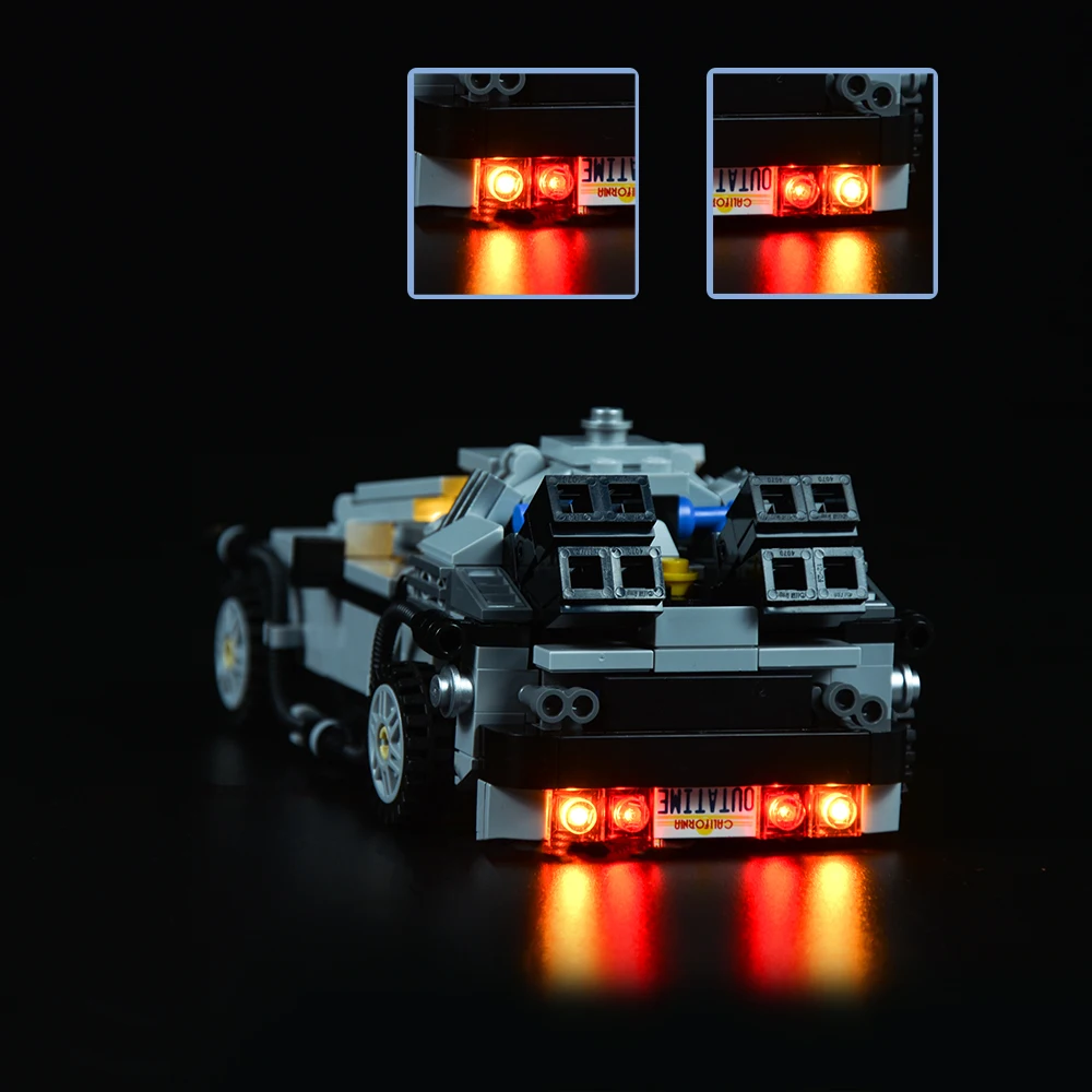 Led Light Kit For 21103 Back To The Future - The DeLorean Time Machine  DIY Toys Set (Not Included Building Blocks)