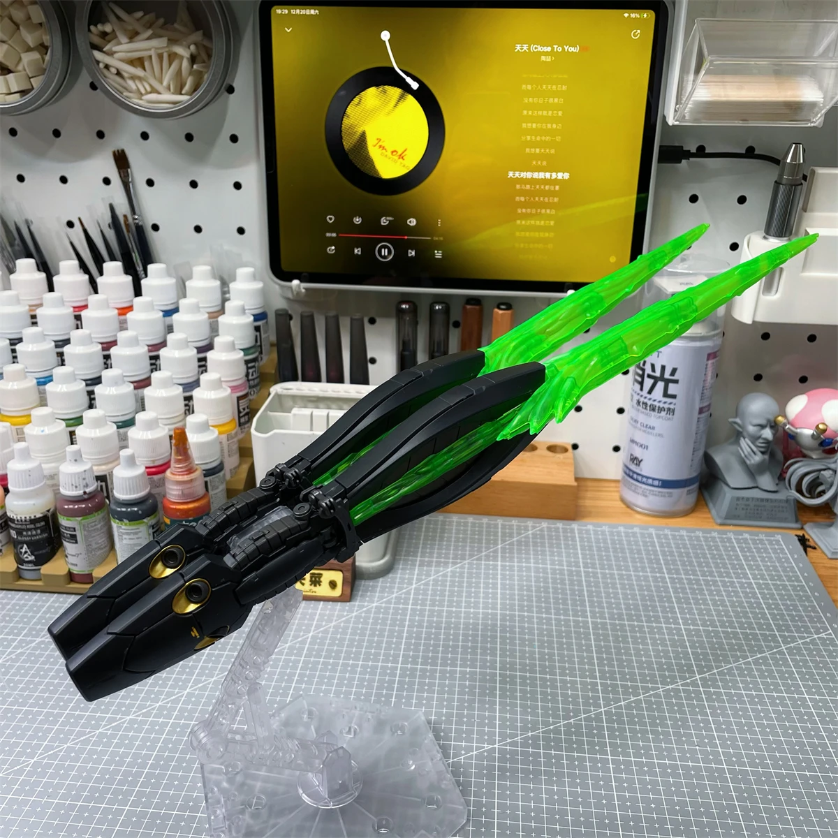 SIHAI 1/144 RG Msn-04 Sazabi noir Double corne entonnoir assemblage modèle Kit anime figurine en plastique Robot modèle poupée jouet cadeau