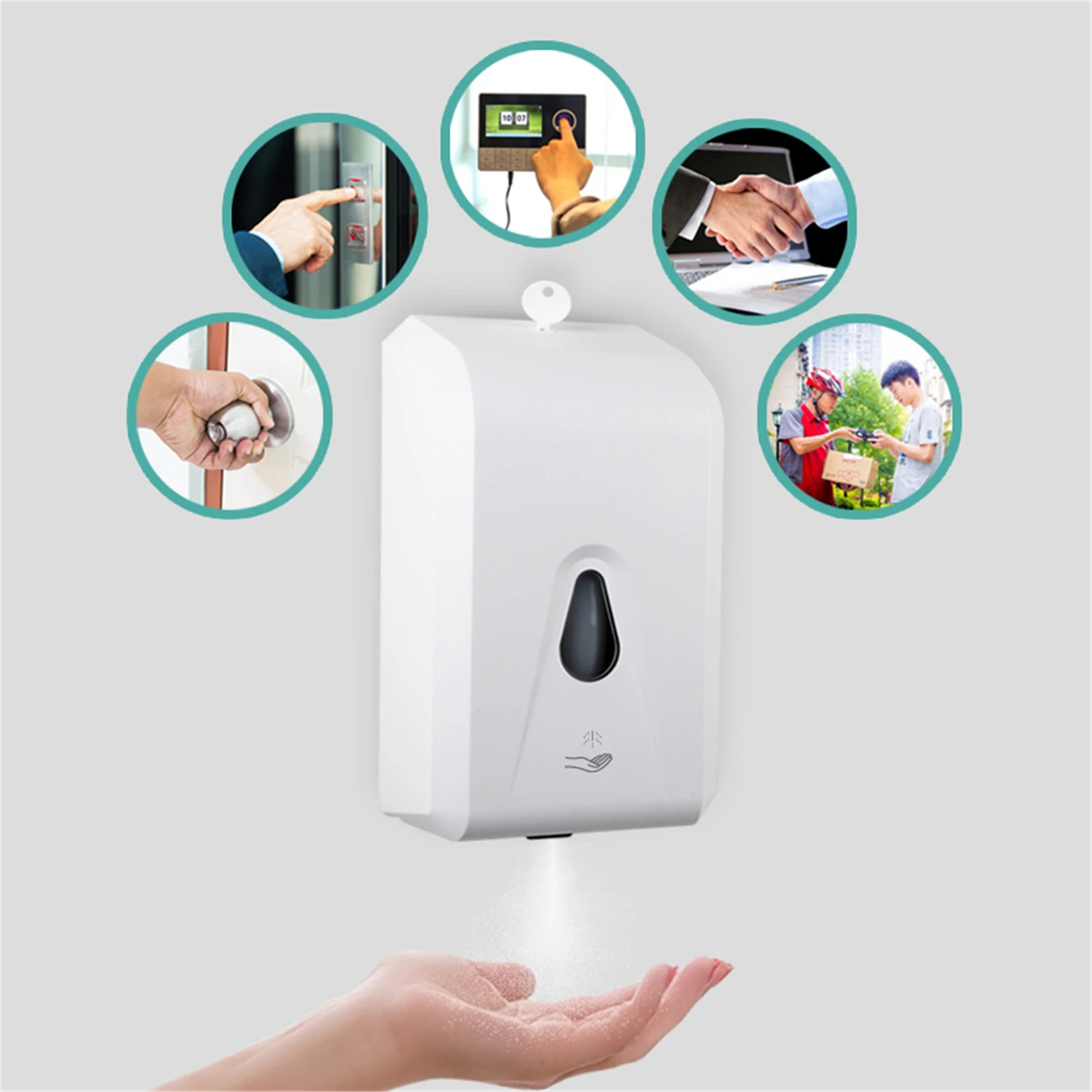 Rechargeable Automatic Soap Dispenser, Gold Hand Soap Dispenser & Sensor Hand Wash