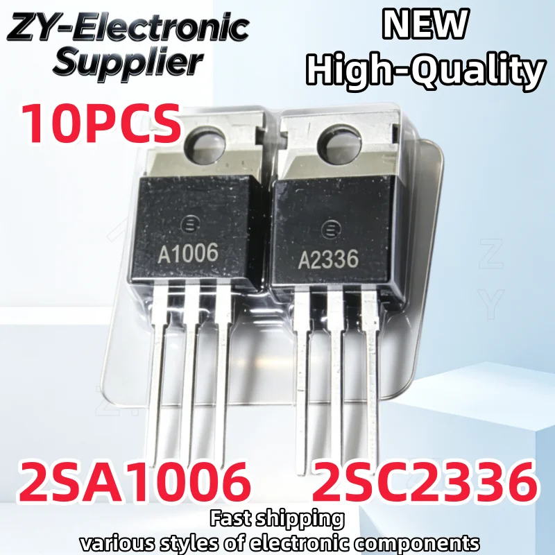 10Pcs/10Pairs New Original A1006 C2336 2SA1006 2SC2336 TO-220 Power Amplifier Matching Transistor