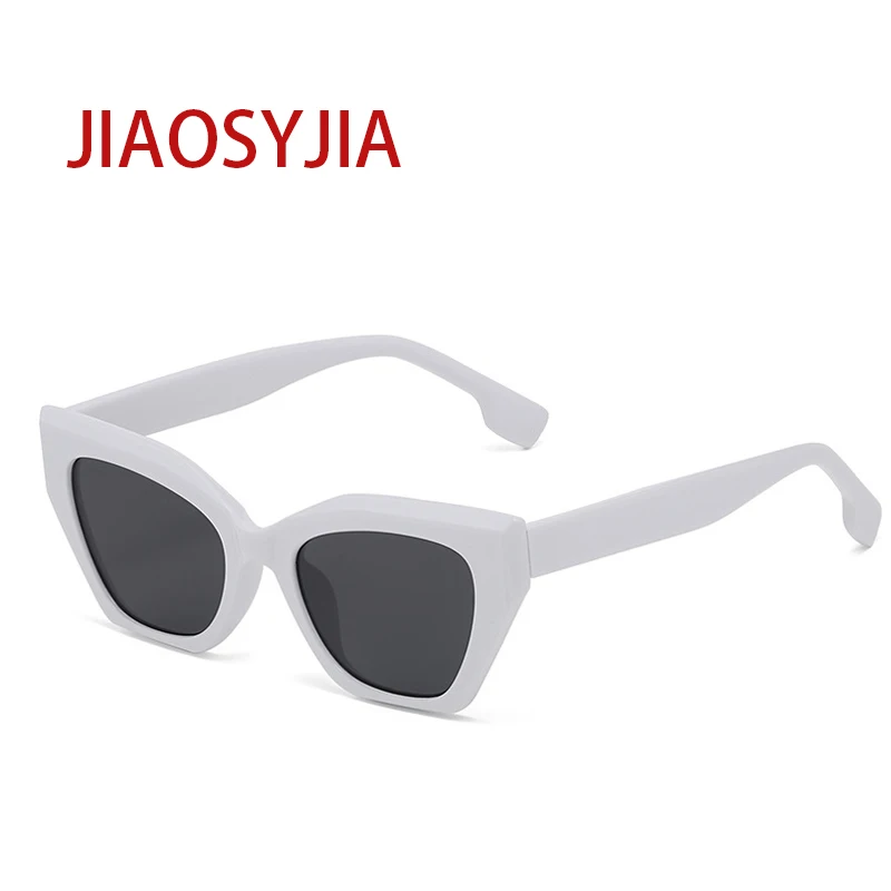 

JIAOSYJIA Casual Plain Cat Eye Summer Fashion Retro Shades Sunglasses Hip-hop Aesthetic Eyewear JS1046