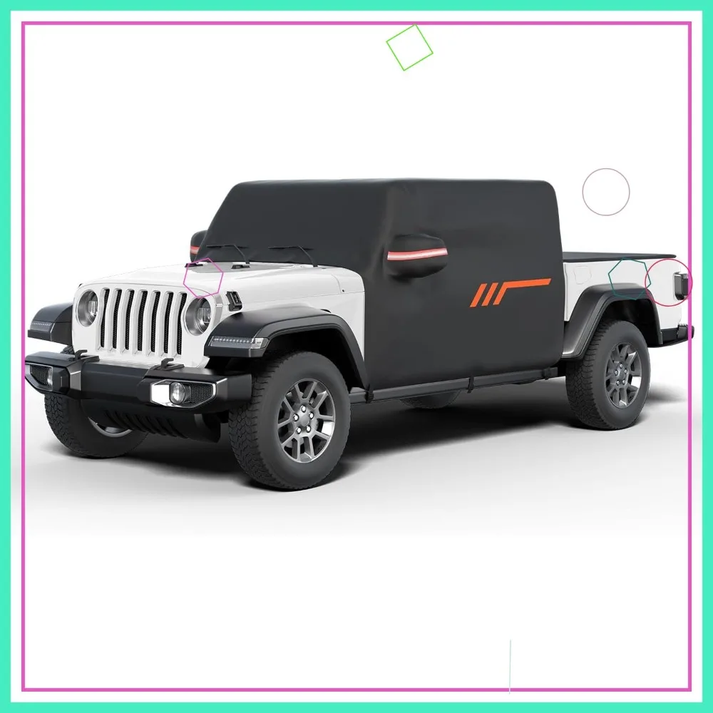 

Водонепроницаемый всепогодный чехол для автомобильного кабины для Gladiator JT 2020-2026, ветрозащитный и устойчивый к царапинам, простой в установке